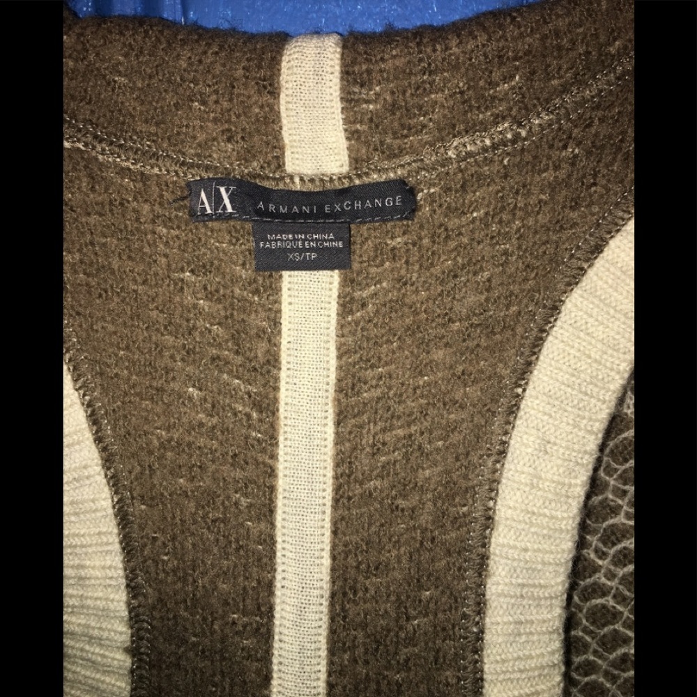 Armani Exchange hooded throw vest